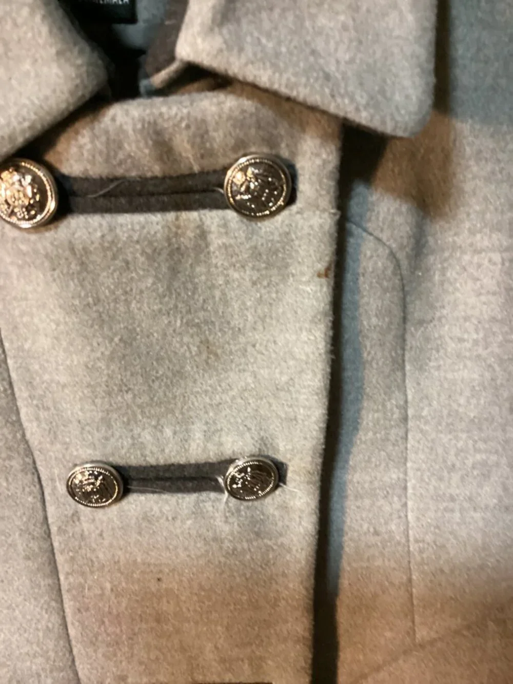 Rothschild Little Girls Wool Winter Dress Coat Gray